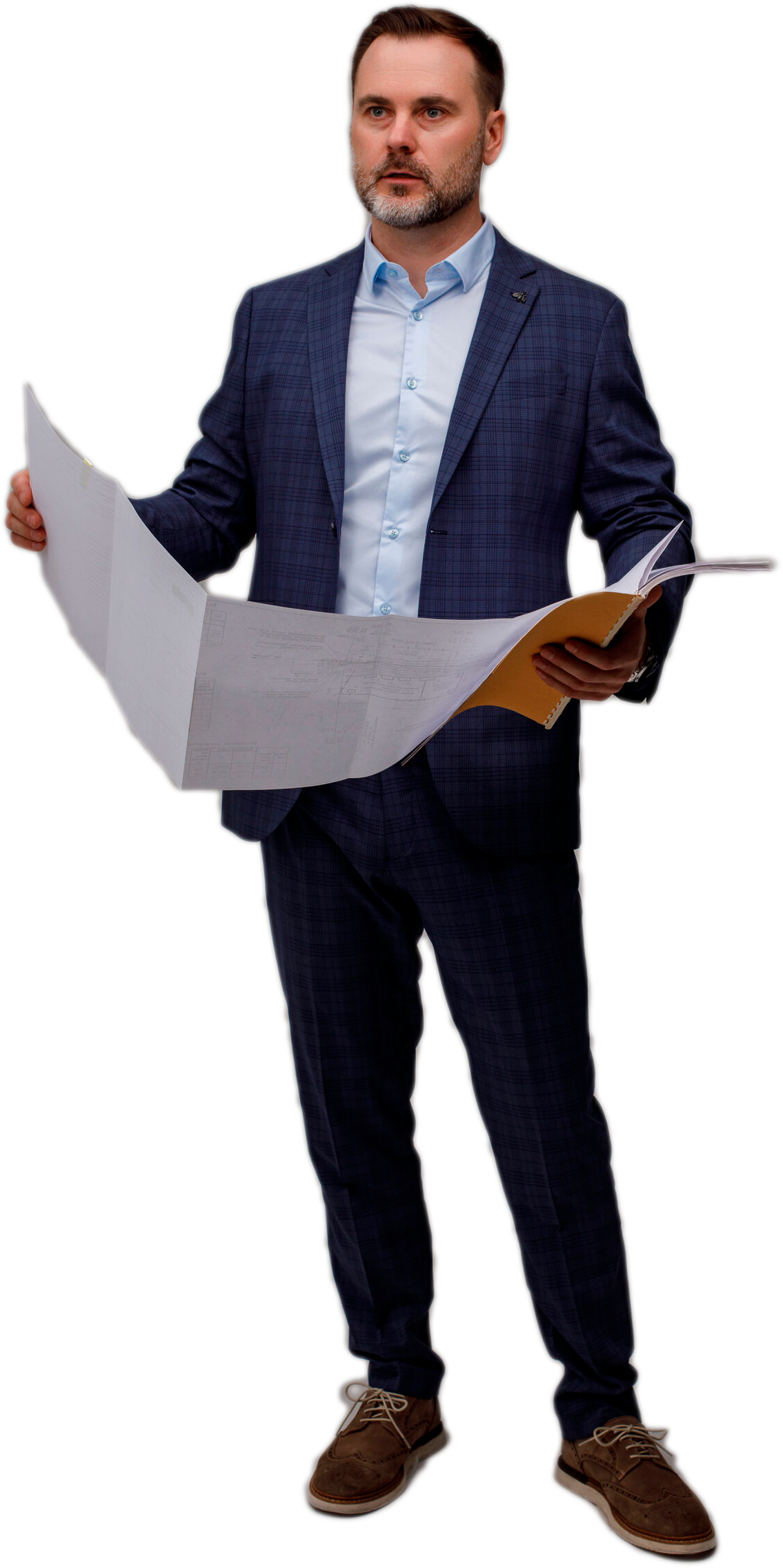 Кадастровый инженер проводит замеры участка - Кадастр-Центр